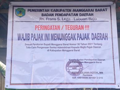 Bandel Bayar Pajak Daerah, Kaban Pendapatan Pasang Plang Teguran